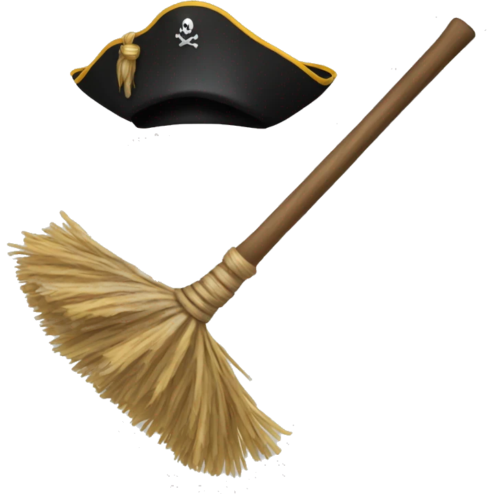 Pirate broom emoji