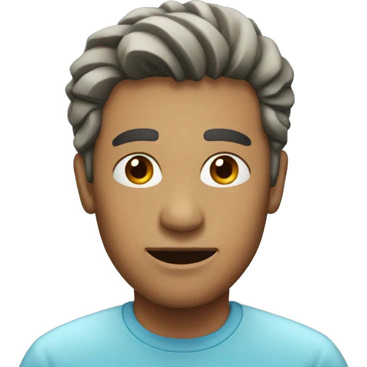 Man with ice  emoji