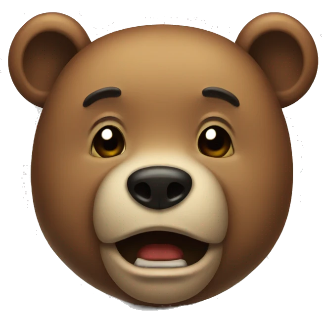 crying bear emoji