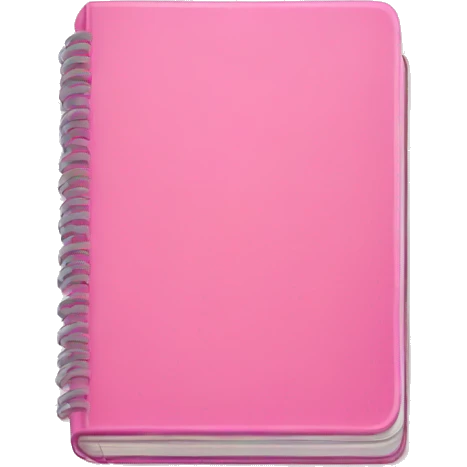 pink notebook emoji