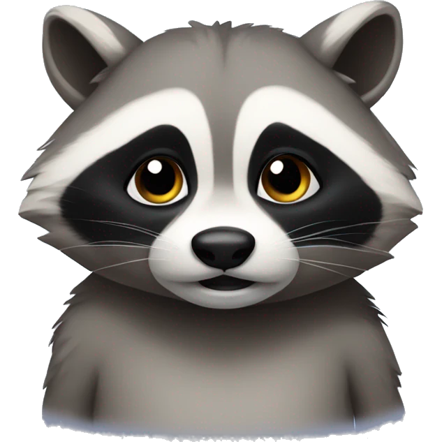 cute fat racoon emoji
