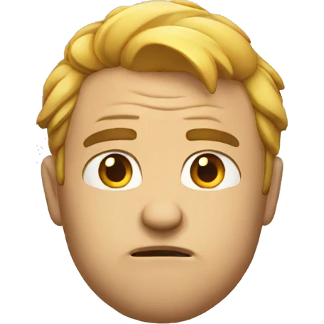 not happy emoji