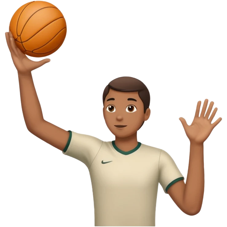 Person catching a ball hands moving backwards  emoji