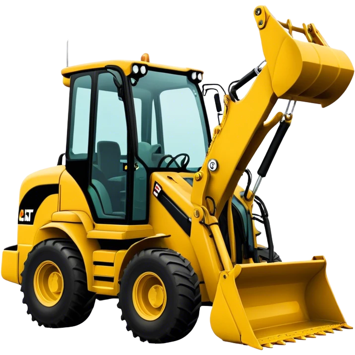 Backhoe Loader - Caterpillar 430F (Model Year: 2021) (Iconic colour: Yellow) emoji