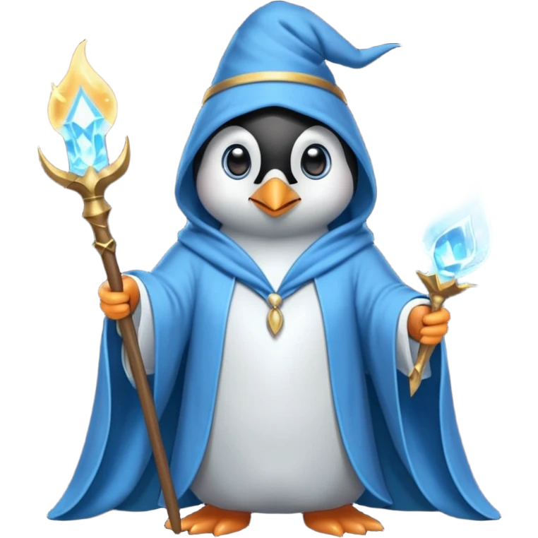 Penguin Wizard emoji