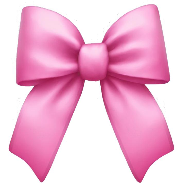 Pink bow emoji