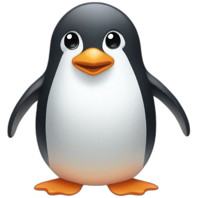 blushing penguin  emoji