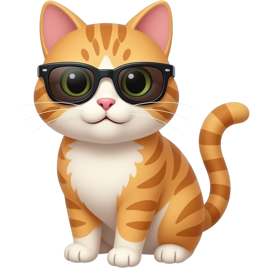 Cat wearing sunglasses emoji