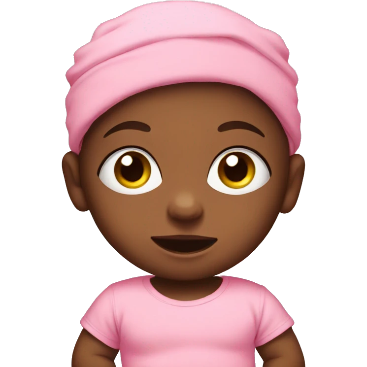 Baby in a pink diaper emoji