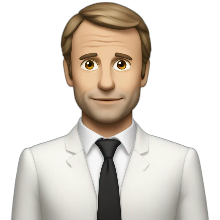 Macron chauve emoji