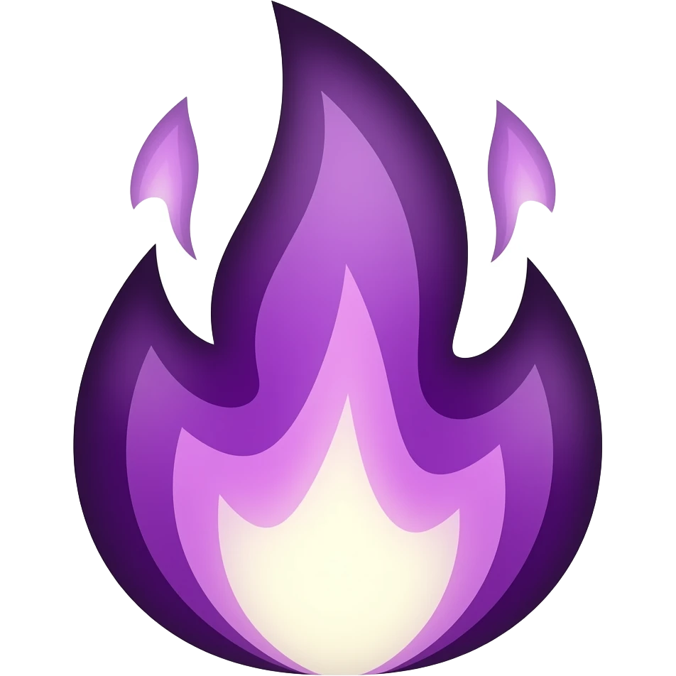 generate a purple fire emoji