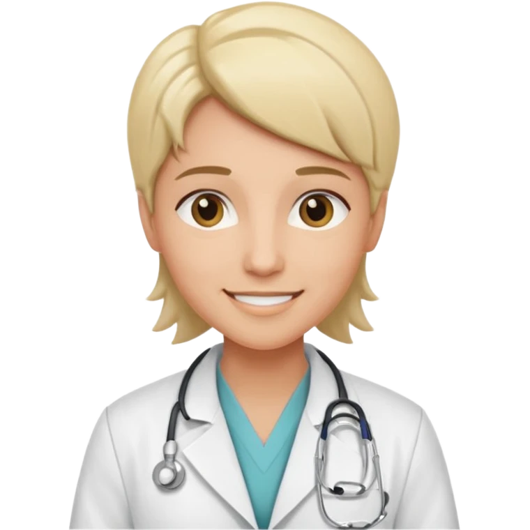 androgynous medium tone skin physician, NO stethoscope around neck emoji