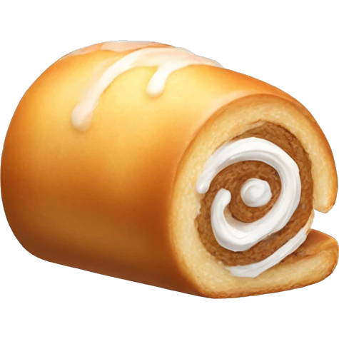 sugar roll with icing emoji