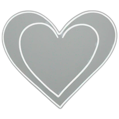 minimalist heart single outline emoji