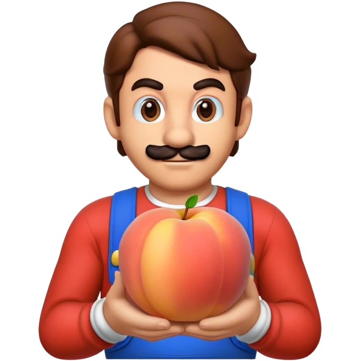 Peach with mario emoji