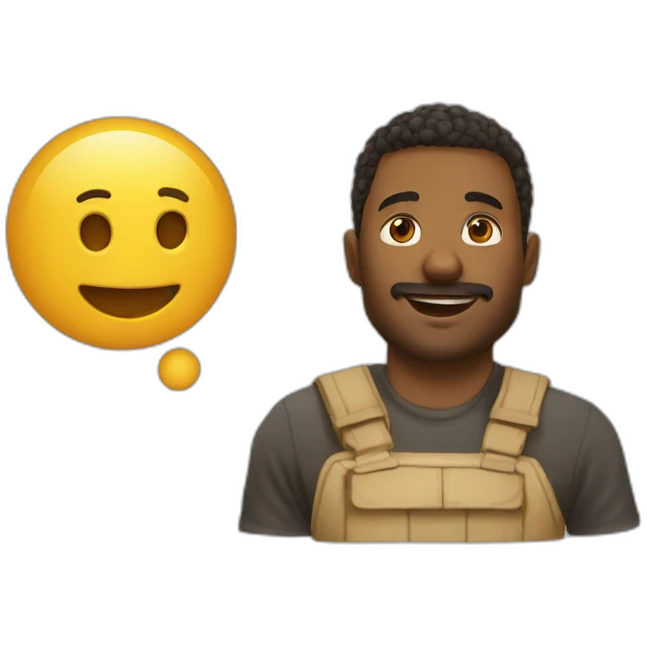 Renarde avec un lou emoji