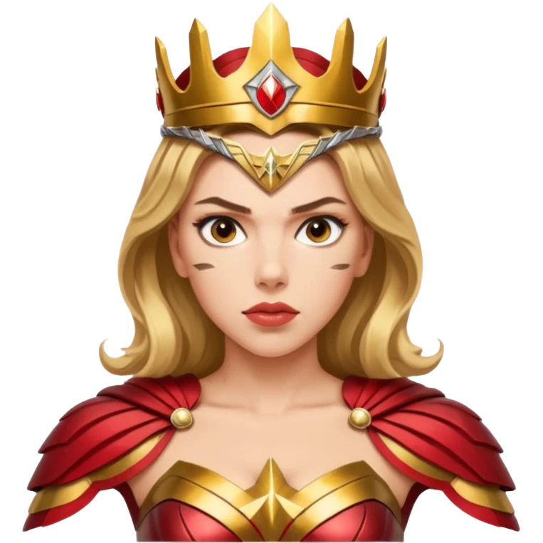 Scarlett Johansson as a wonder woman emoji