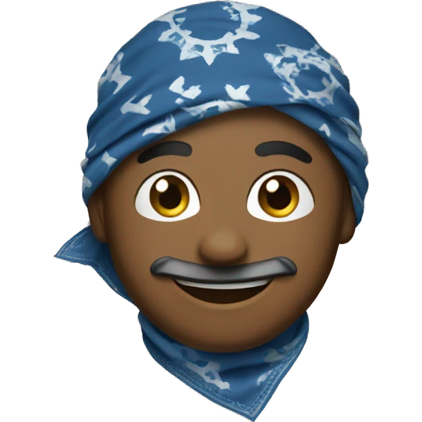 happy bandana emoji