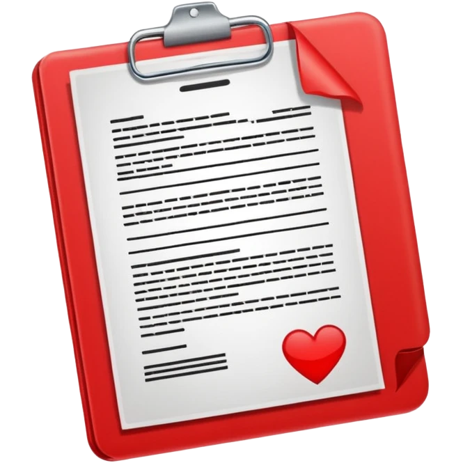 Office red document  emoji