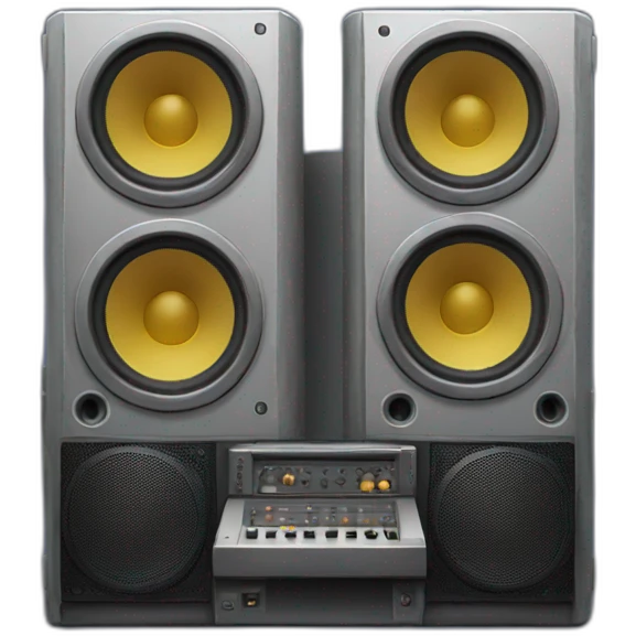Large sound system emoji