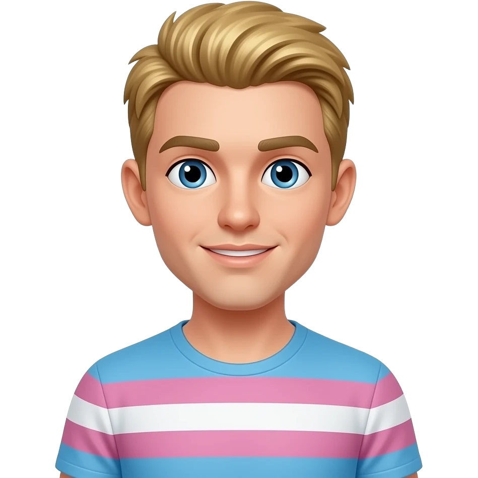 vaporion wearing trans flag emoji