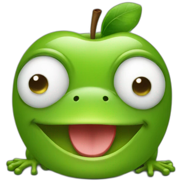 frog apple emoji