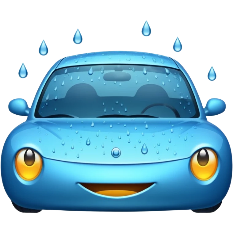 raining on windshield emoji