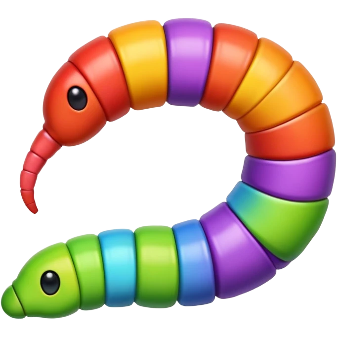 colorful worm emoji