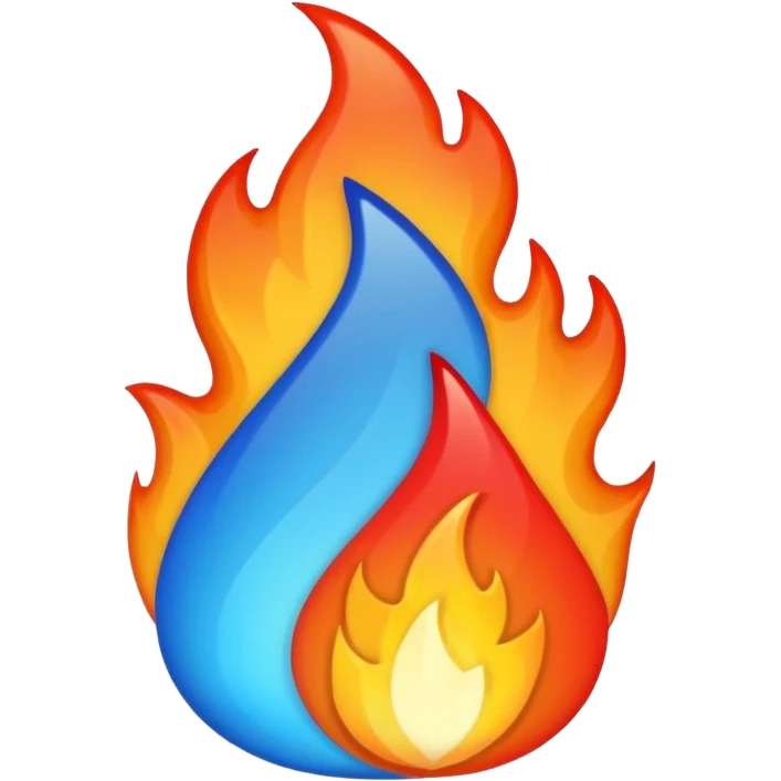 ❤️‍🔥💙 emoji