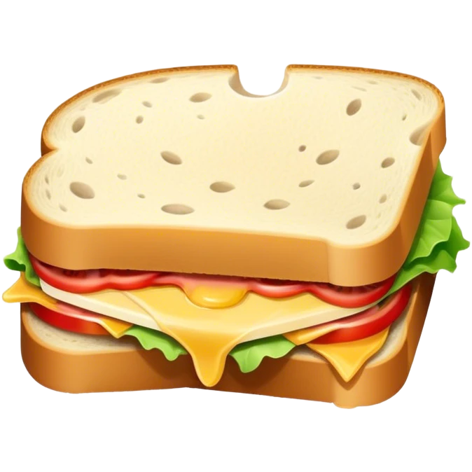 half eaten sandwich  emoji