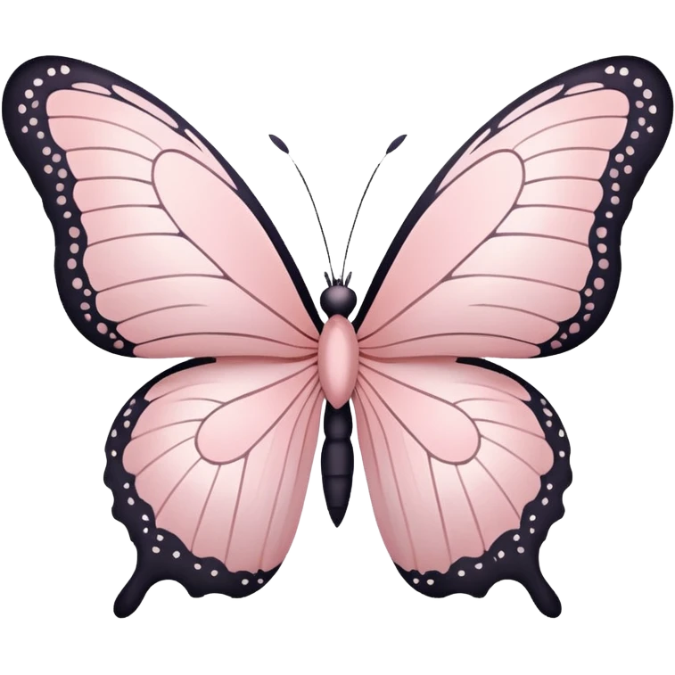 Flying pale pink butterfly emoji