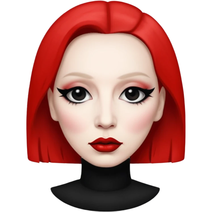 Marilyn Manson red emoji