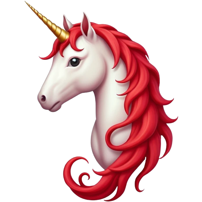 Red unicorn emoji