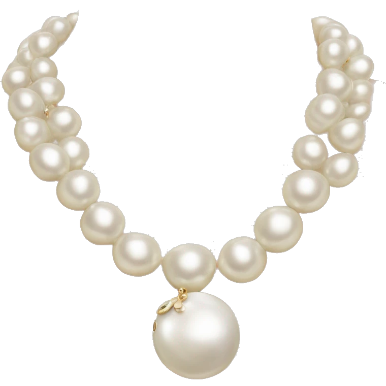 Chanel Pearl necklace  emoji