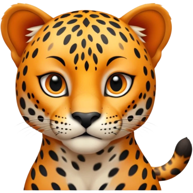 A high-resolution photo-realistic digital illustration of a young jaguar, chest upward A high-resolution, photo-realistic digital illustration of a majestic young jaguar emoji