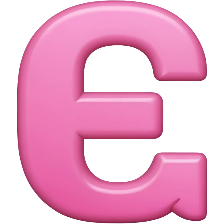 pink letter D emoji emoji