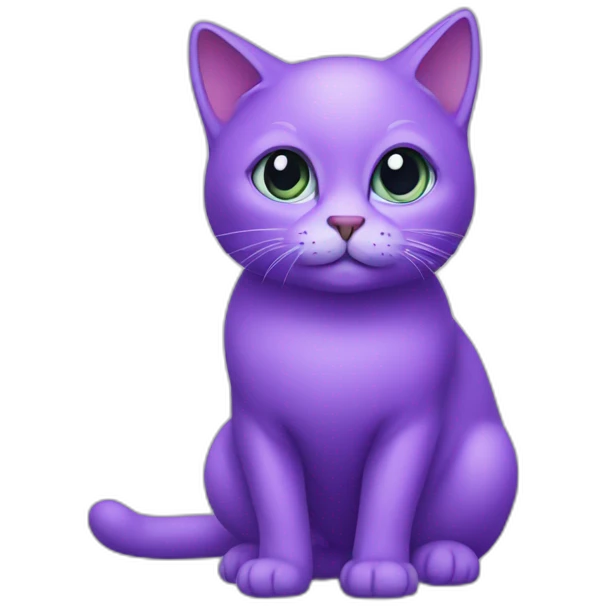 AI violet cat emoji