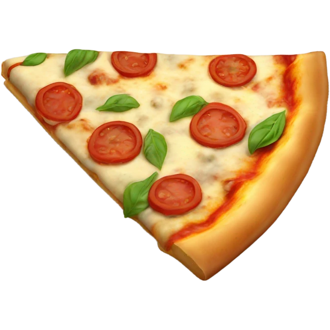 Basil cheese pizza emoji