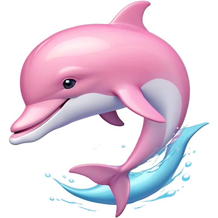 Pastel-pink-colors-dolphin emoji