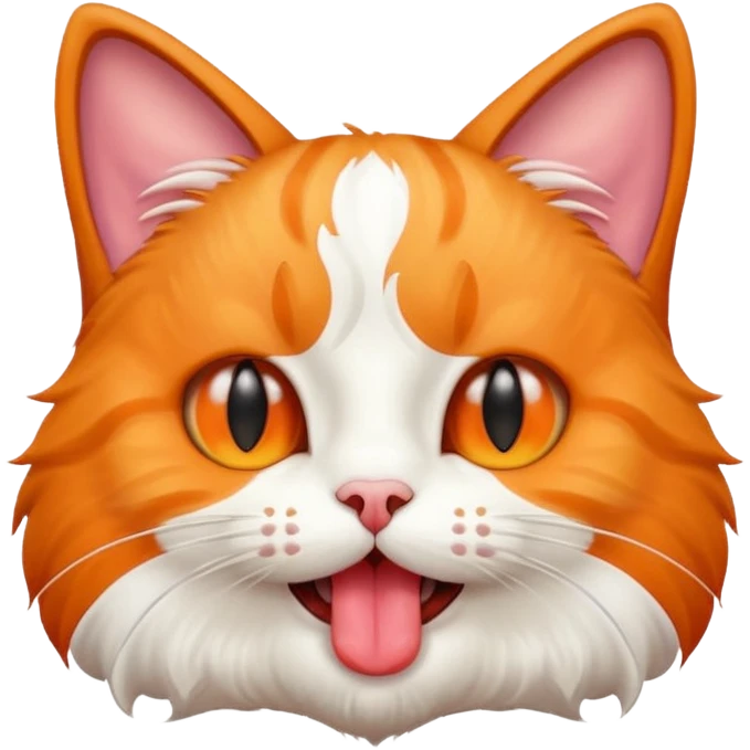 Кот который вытаскивает язык emoji
