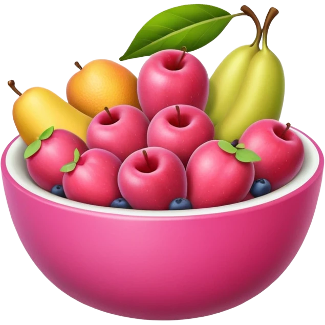 pinks fruits bowl emoji
