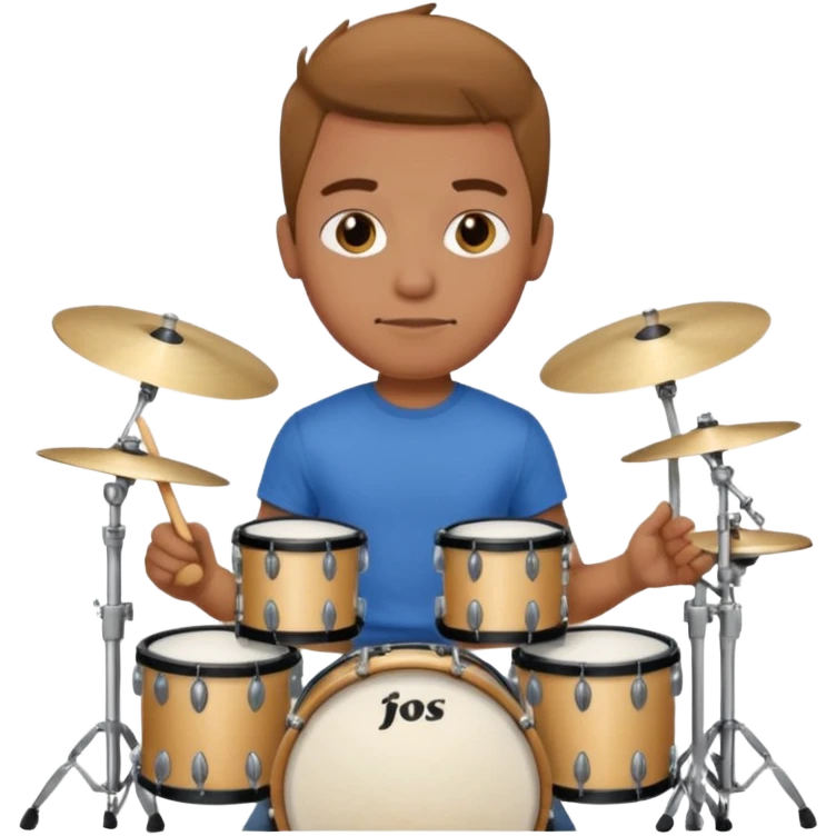 drummer at drum kit emoji