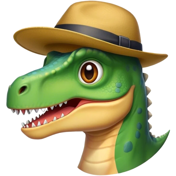 dinosaure avec une bonnet  emoji
