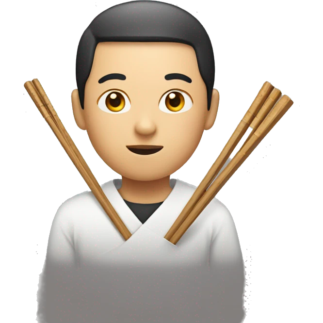 Asian with chopsticks emoji
