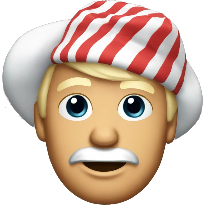 Donald trump with bonnet emoji