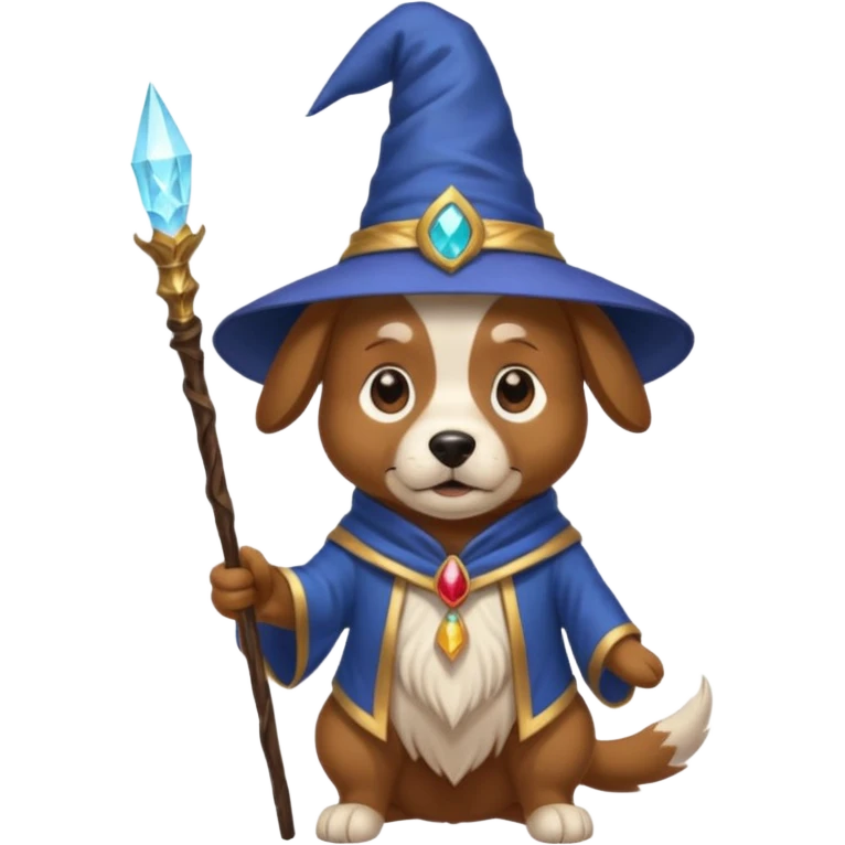 Dog wizard emoji