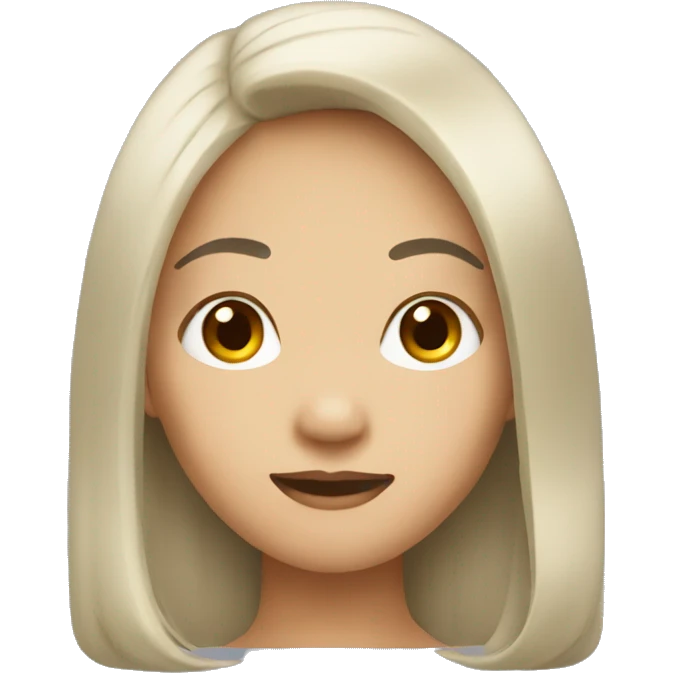 Asian woman long hair  emoji