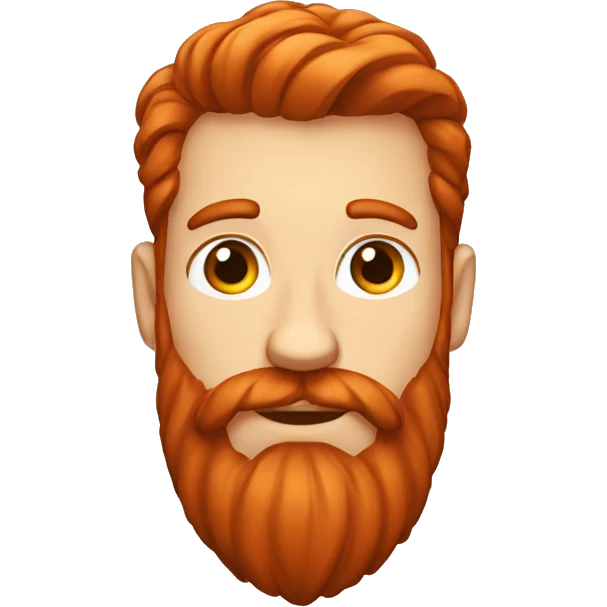 redhead guy with big beard emoji
