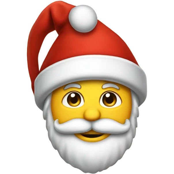 The hat of Santa clause emoji