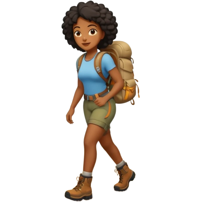 Forest Path Walker black woman emoji